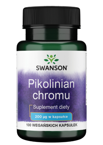 Swanson Pikolinian Chromu 200 mcg 100 kapsułek