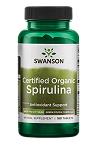Swanson Spirulina Organic,certyfikowana 180 tabletek