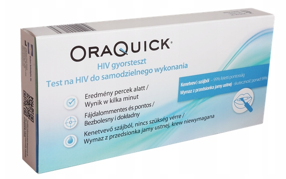Oraquick test do wykrywania HIV ze śliny, 1 szt.