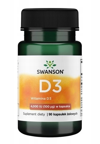 Swanson Witamina D-3 4000 IU 90 kapsułek