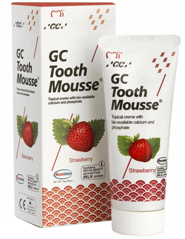 GC Tooth Mousse, płynne szkliwo, bez fluoru, truskawka, 35 ml