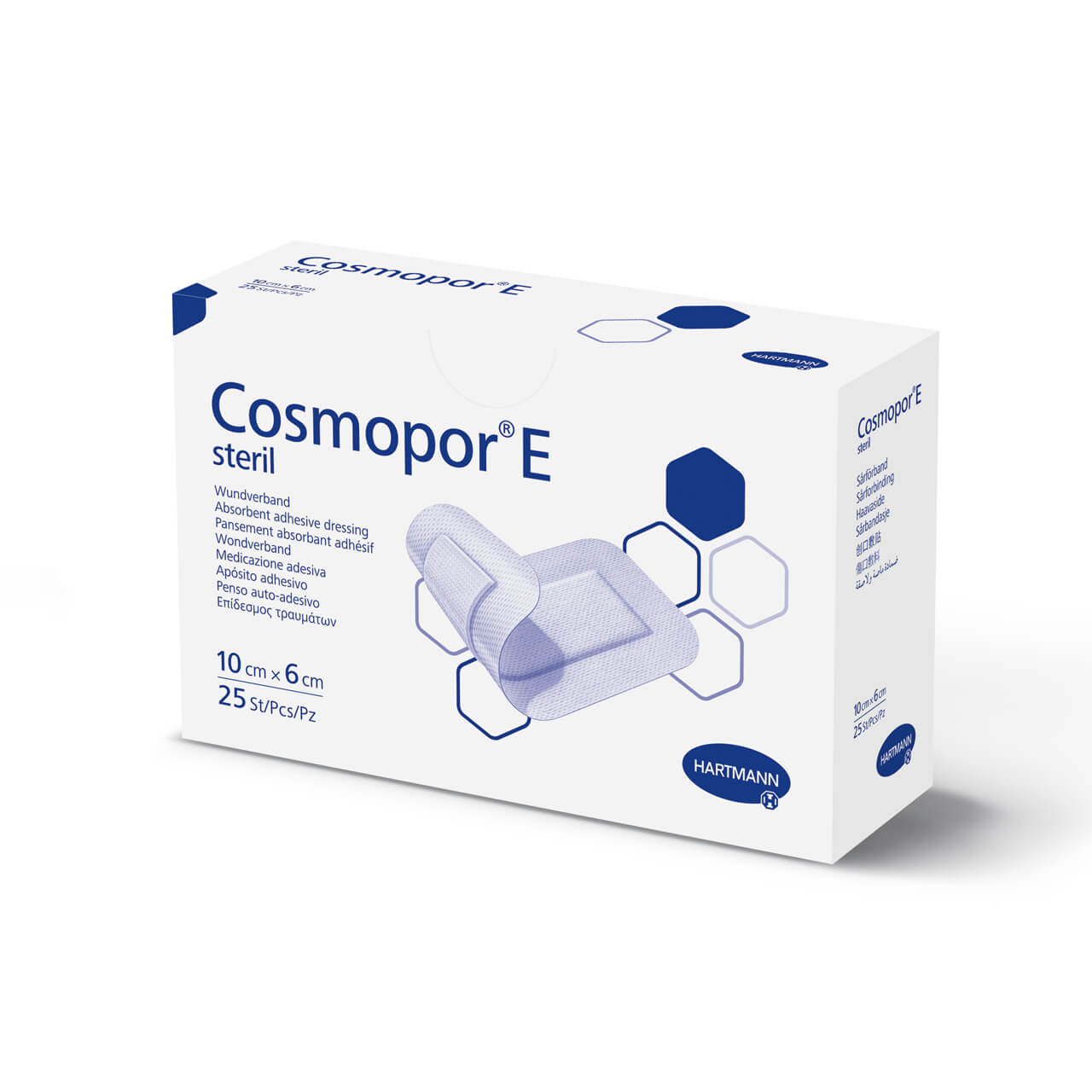 COSMOPOR E , opatrunek jałolwy 20 x 8 cm, 25 szt.