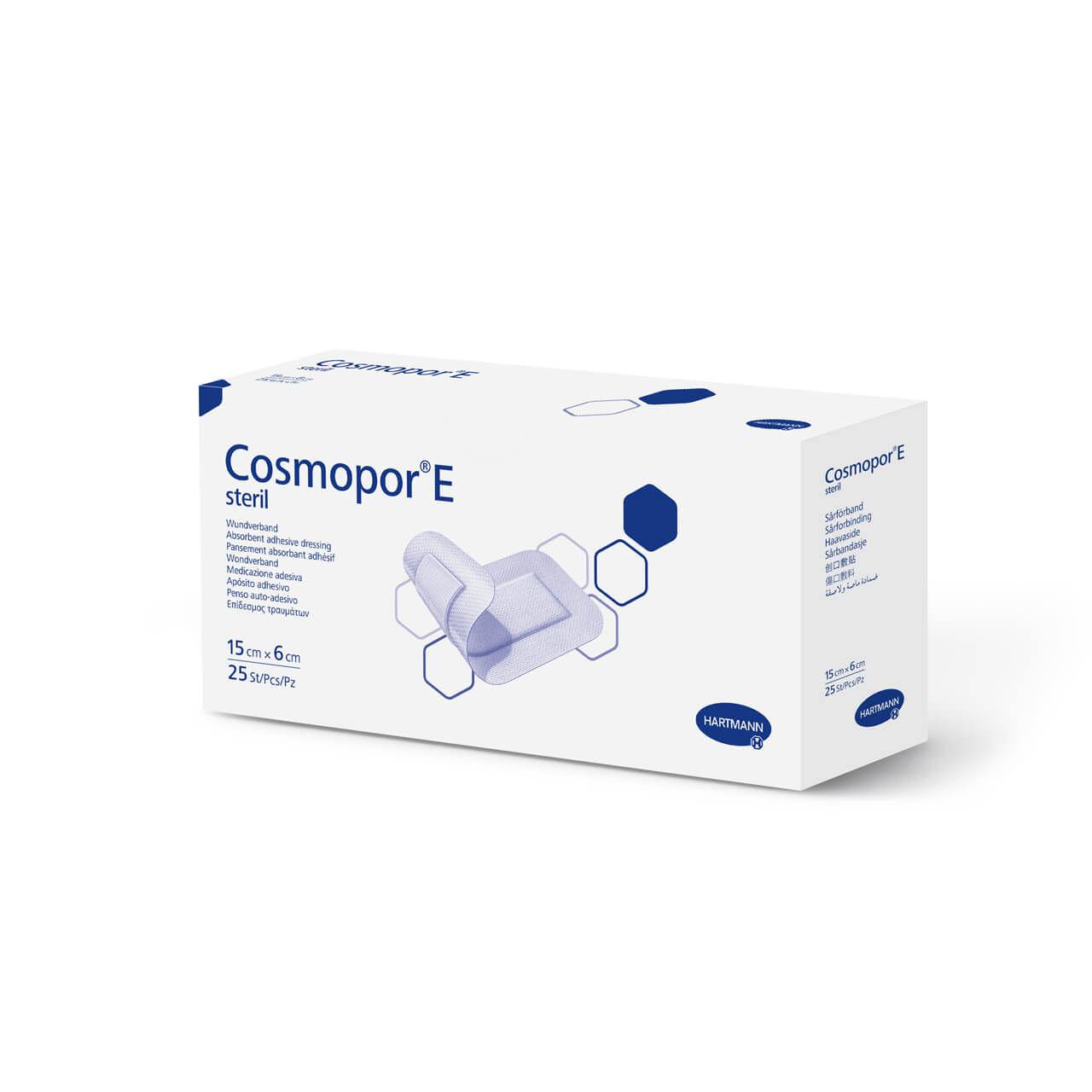 COSMOPOR E, opatrunek jałowy 15 x 6 cm, 25 szt.