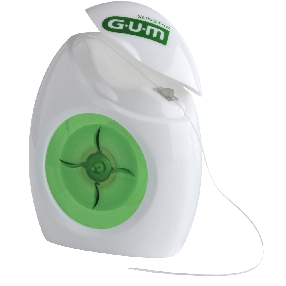 SUNSTAR GUM BUTLERWEAVE, woskowana miętowa nić dentystyczna 55 m, 1 szt.