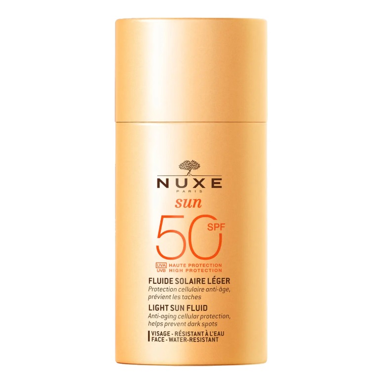 NUXE Sun, lekki fluid ochronny do twarzy SPF 50, 50 ml