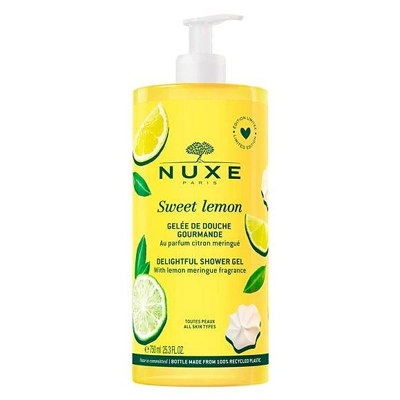 Nuxe Sweet Lemon, żel pod prysznic o zapachu cytrynowym, 750 ml