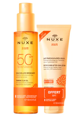 Nuxe Sun olejek do opalania SPF 50, 150 ml + balsam po opalaniu, 100 ml