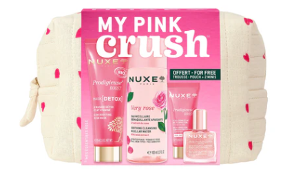 Nuxe My Pink Crush, kosmetyczka, zestaw kosmetyków