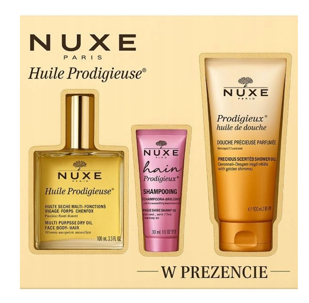 Nuxe Huile Prodigieuse, zestaw kosmetyków