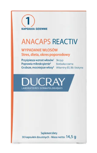 Ducray Anacaps Reactiv, 30 kapsułek