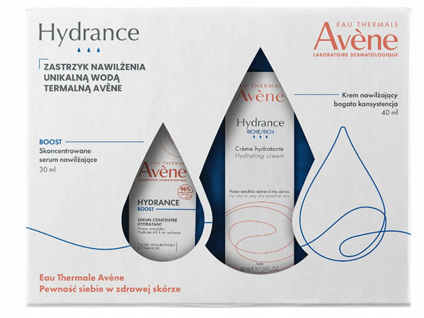 Avene Hydrance Zastrzyk Nawilżenia serum, 30ml + krem, 40ml