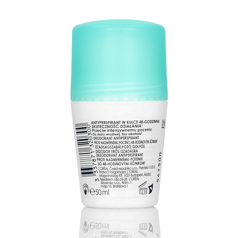 Vichy Anti-Transpirant 48H, dezodorant w kulce przeciw nadmiernemu poceniu, 50 ml