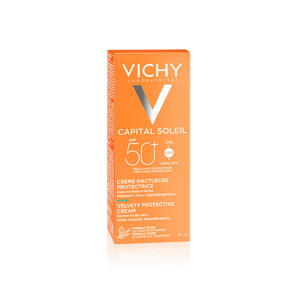 Vichy Capital Soleil, aksamitny krem ochronny SPF50+, 50 ml.