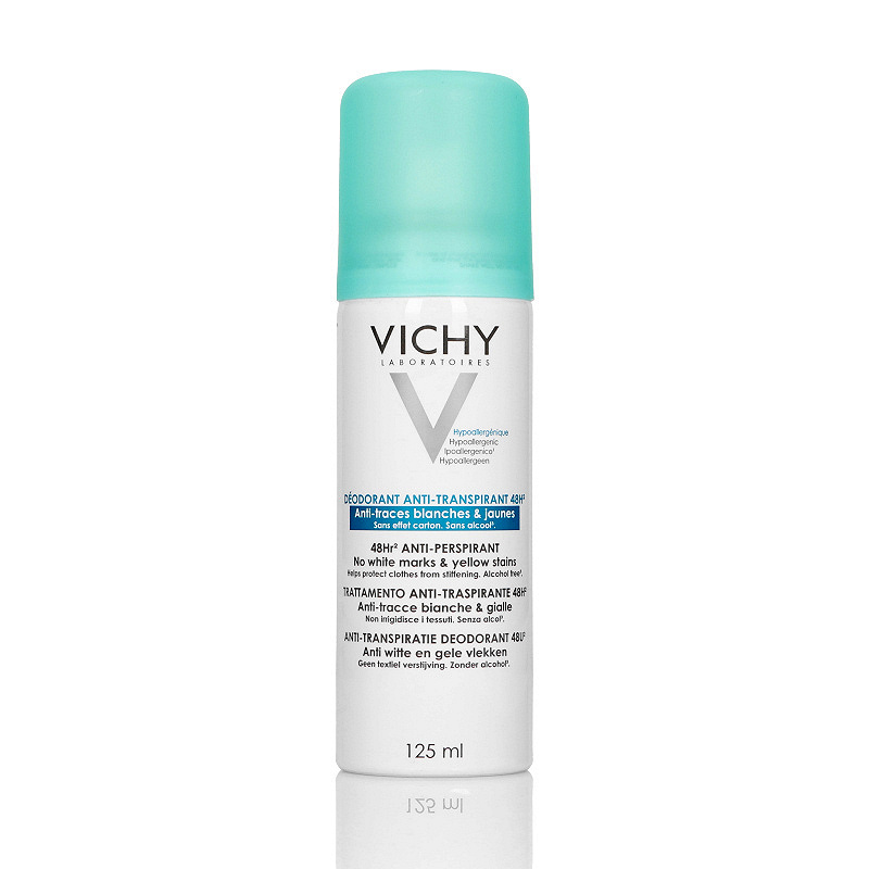 Vichy Antyperspirant 48H przeciw poceniu się w aerozolu, 125 ml