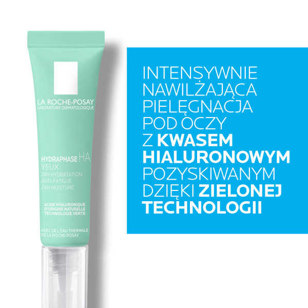 La Roche-Posay  Hydraphase HA , intensywnie nawilżający koncentrat pod oczy przeciw oznakom zmęczenia, 15 ml.