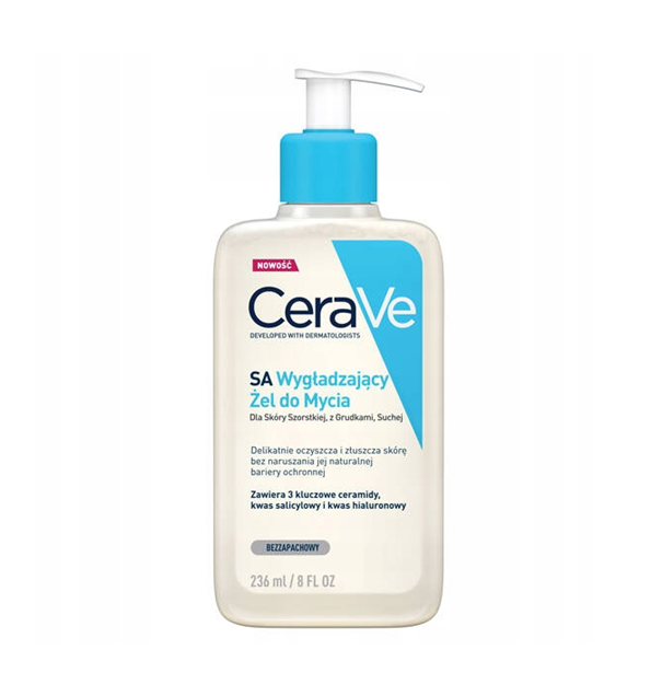 CeraVe, żel wygładzający do mycia twarzy, 236 ml
