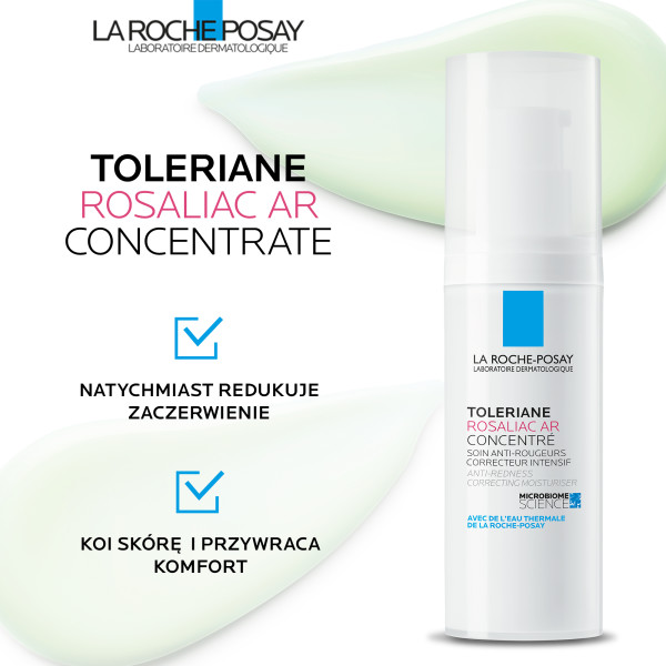 La Roche-Posay Toleriane Rosaliac AR Concentrate , kuracja dla skóry skłonnej do zaczerwienienia, 40 ml.