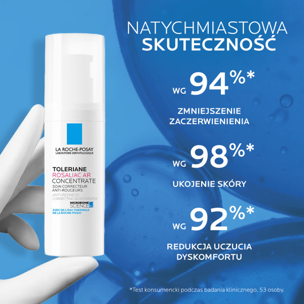 La Roche-Posay Toleriane Rosaliac AR Concentrate , kuracja dla skóry skłonnej do zaczerwienienia, 40 ml.