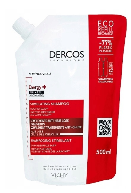 Vichy Dercos Energy+, szampon wzmacniający, 500 ml