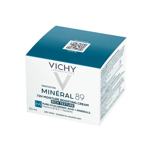 Vichy Mineral 89 RICH, krem nawilżająco-odbudowujący, 50 ml