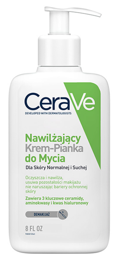 CeraVe nawilżając, krem-pianka do mycia, 473 ml