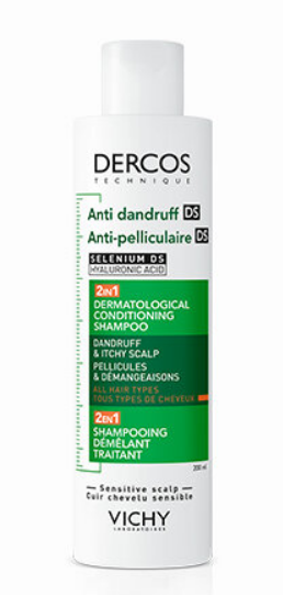 Vichy Dercos DS, szampon przeciwłupieżowy z odżywką 2w1, 200 ml