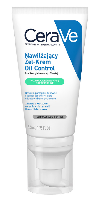 CeraVe Oil Control, żel-krem nawilżający, 52 ml