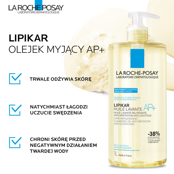 La Roche-Posay Lipikar Gel Lavant, olejek myjący, 1l
