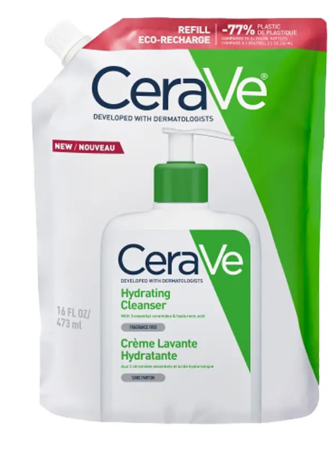 CeraVe, nawilżająca emulsja do mycia refill, 473 ml