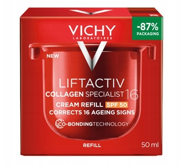 Vichy Liftactiv Collagen Specialist 16, krem przeciwzmarszczkowy wkład uzupełniający, 50 ml