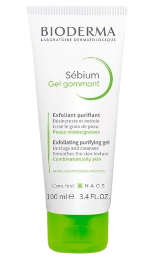 Bioderma Sebium Gommant, żel złuszczający do twarzy, 100 ml