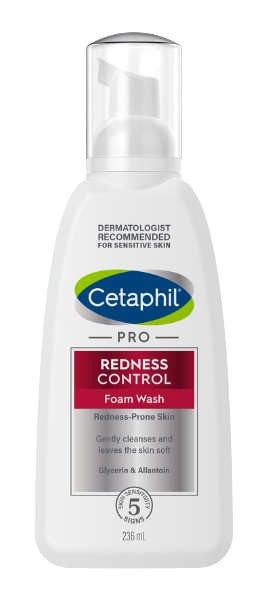 Cetaphil PRO Redness Control, pianka do mycia twarzy dla skóry wrażliwej i naczynkowej, 236 ml