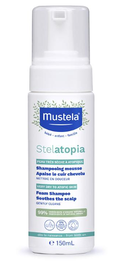 Mustela Stelatopia, szampon w piance, 150 ml