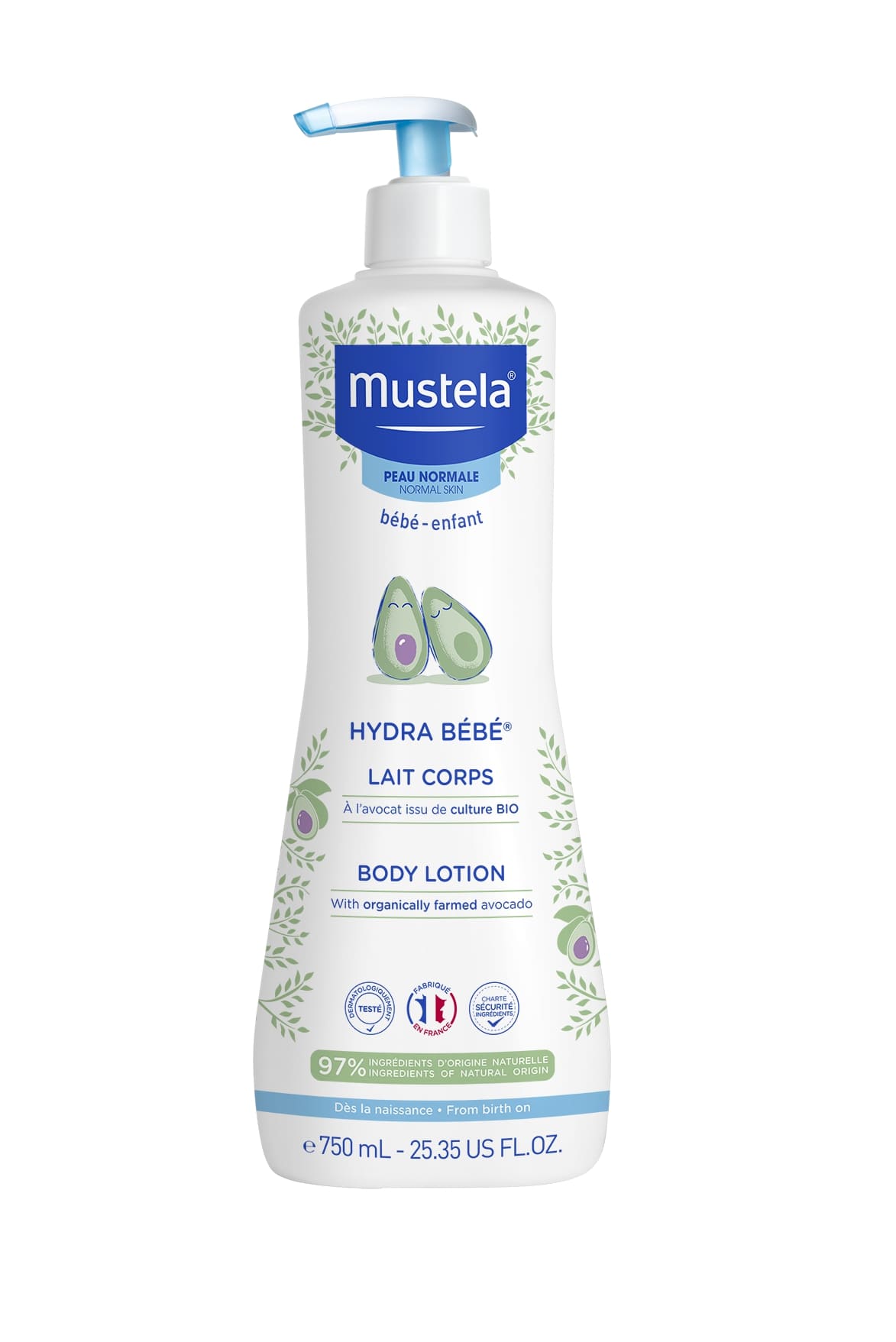 Mustela Hydra Bébé mleczko do ciała, 750 ml. 