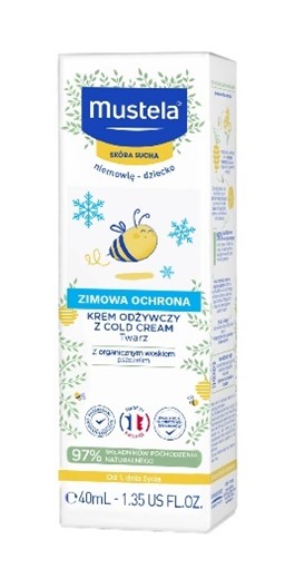 Mustela, krem odżywczy z cold cream, 40 ml