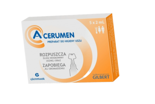 A-Cerumen, preparat do oczyszczania i higieny uszu, 2 ml, 5 ampułek