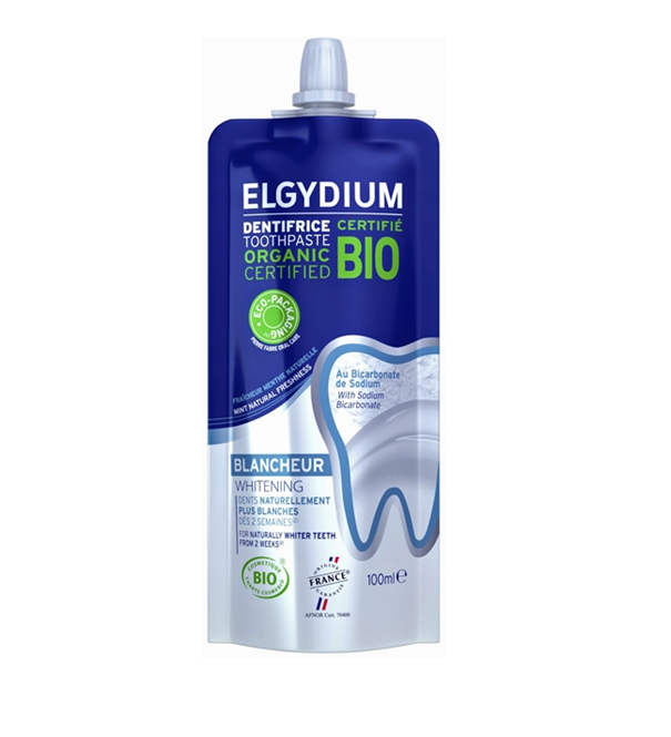 Elgydium BIO Whitening, wybielająca organiczna pasta do zębów, 100 ml