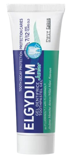 ELGYDIUM Junior, łagodna mięta pasta do zębów dla dzieci 7-12 lat