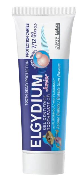 ELGYDIUM Junior Bubble, pasta do zębów dla dzieci 7-12 lat, 50 ml