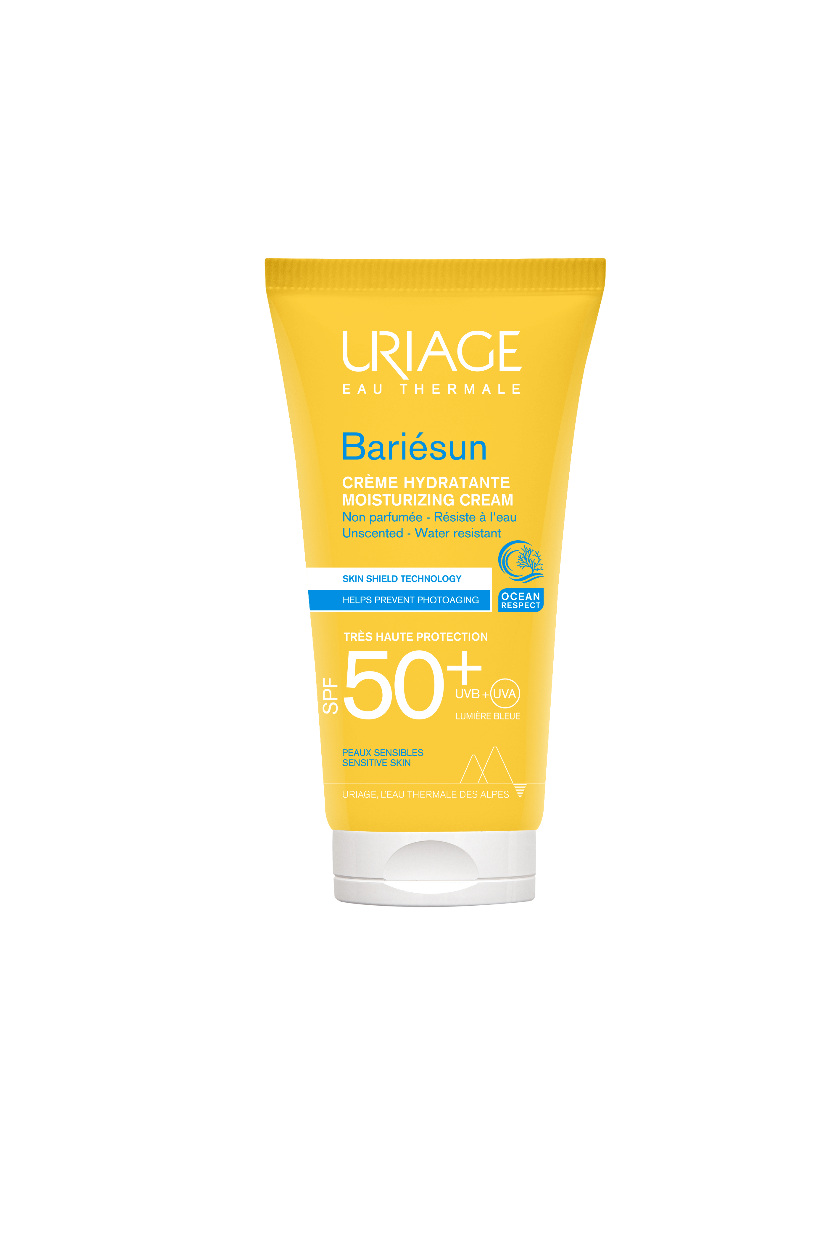 URIAGE Bariesun , krem nawilżający do skóry wrażliwej z filtrem SPF 50+, 50 ml