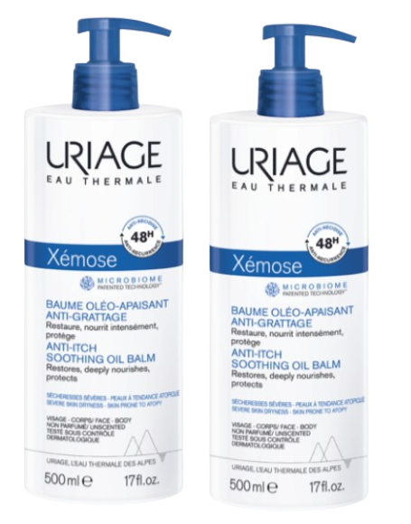 URGO DUO Xemose kojący olejek w kremie, 2 x 500 ml