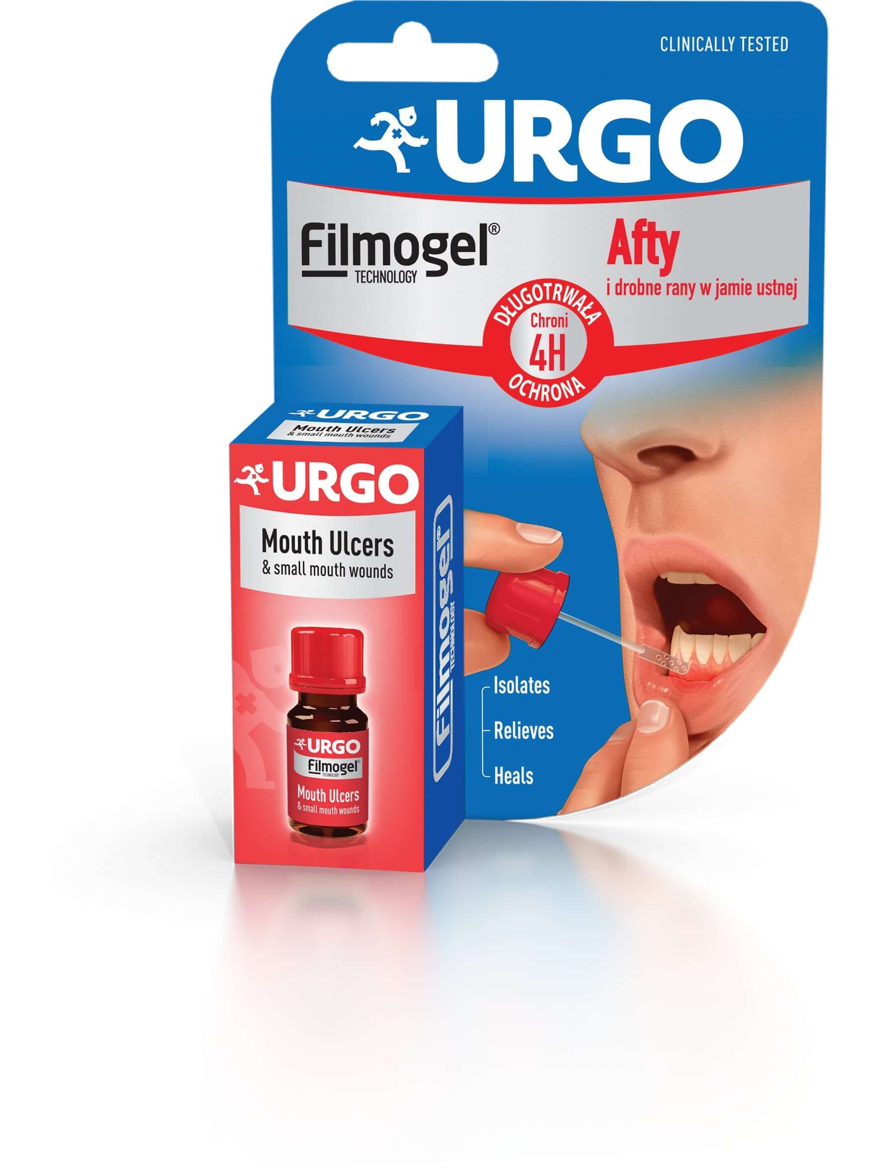 Urgo Afty i drobne rany w jamie ustnej, w formie łagodzącego żelu, 6 ml