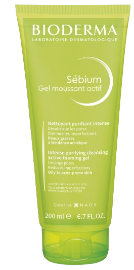Bioderma Sebium Gel Moussant Actif, aktywny żel oczyszczający, 200 ml
