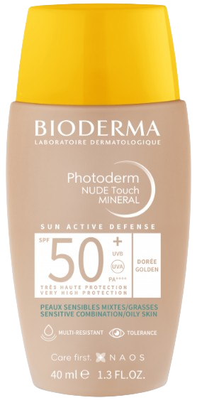 Bioderma Photoderm Nude Touch Mineral, podkład mineralny, ciemny, 40 ml