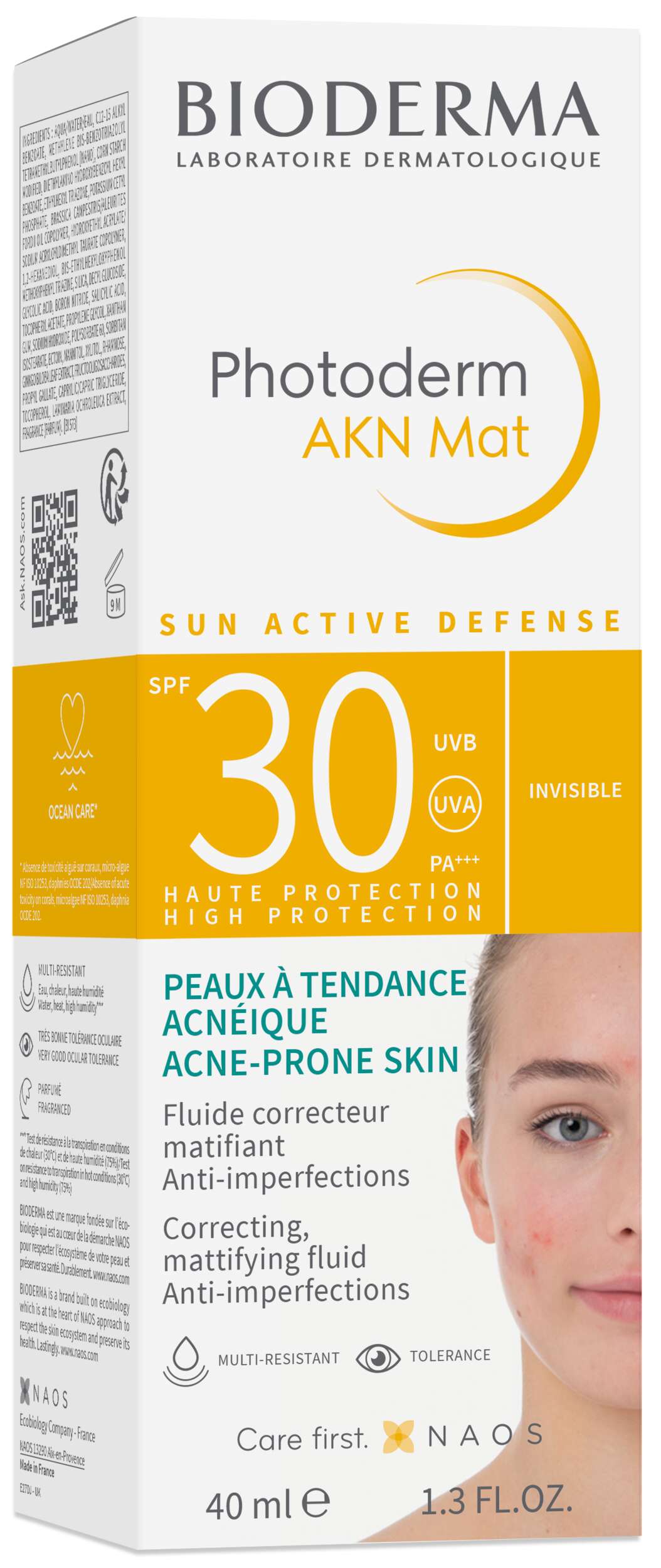 Bioderma Photoderm AKN Mat SPF 30 , krem, 40 ml