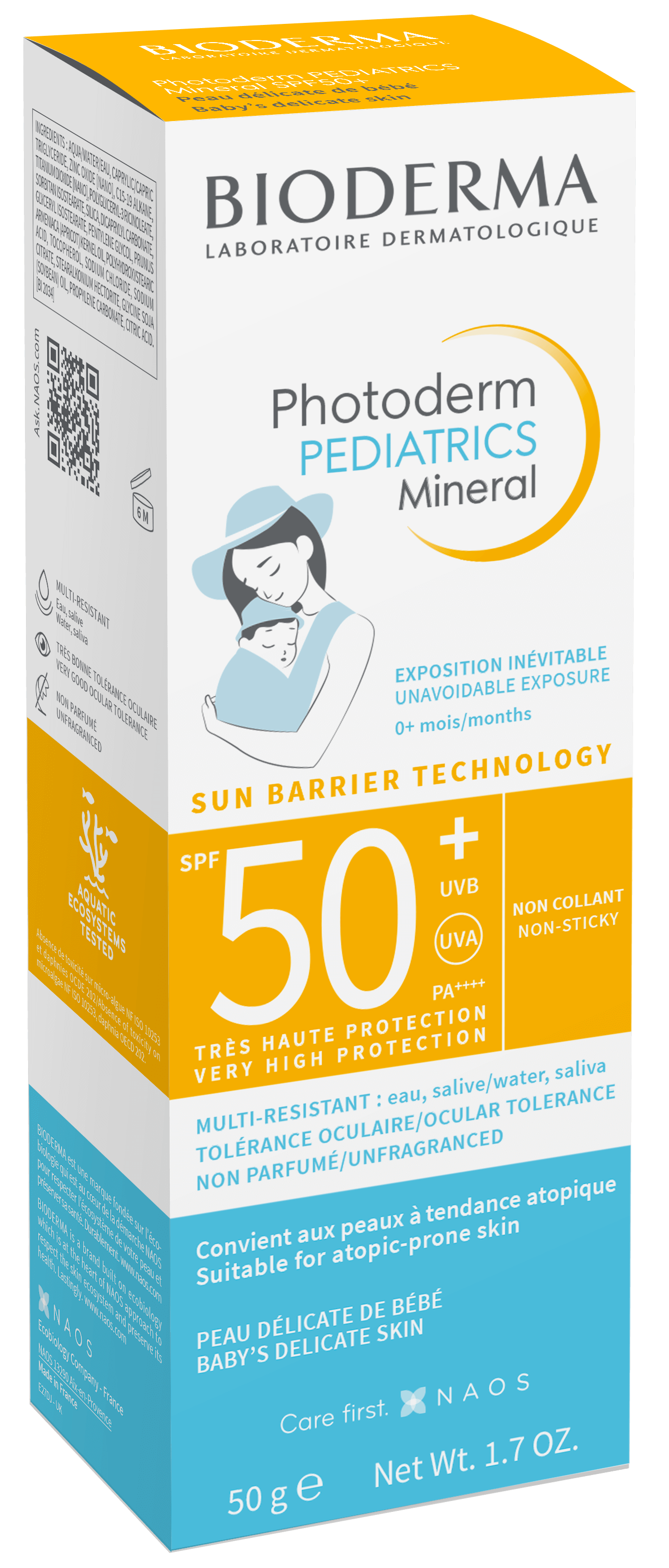 Bioderma Photoderm Pediatrics Mineral mleczko ochronne dla dzieci, SPF 50 +, 50 g