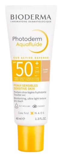 Bioderma Photoderm Aquafluide, ultralekki fluid, jasny, 40 ml