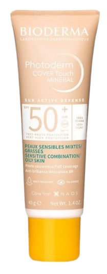 Bioderma Photoderm Cover Touch Mineral kryjący fluid, bardzo jasny, 40 g