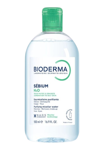 Bioderma Sebium H2O, woda micelarna do skóry mieszanej i tłustej, 500 ml