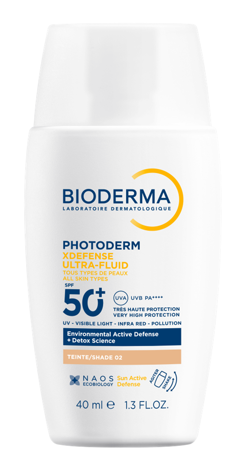 Bioderma Photoderm XDefense Ultra-Fluid, fluid do twarzy, SPF50+, odcień 02, 40 ml